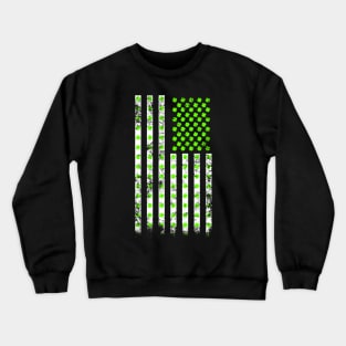 American Shamrock Flag (Neon Green) Crewneck Sweatshirt